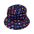 Game Controllers Purple Video Game Bucket Hat - M - Black Stitching - -