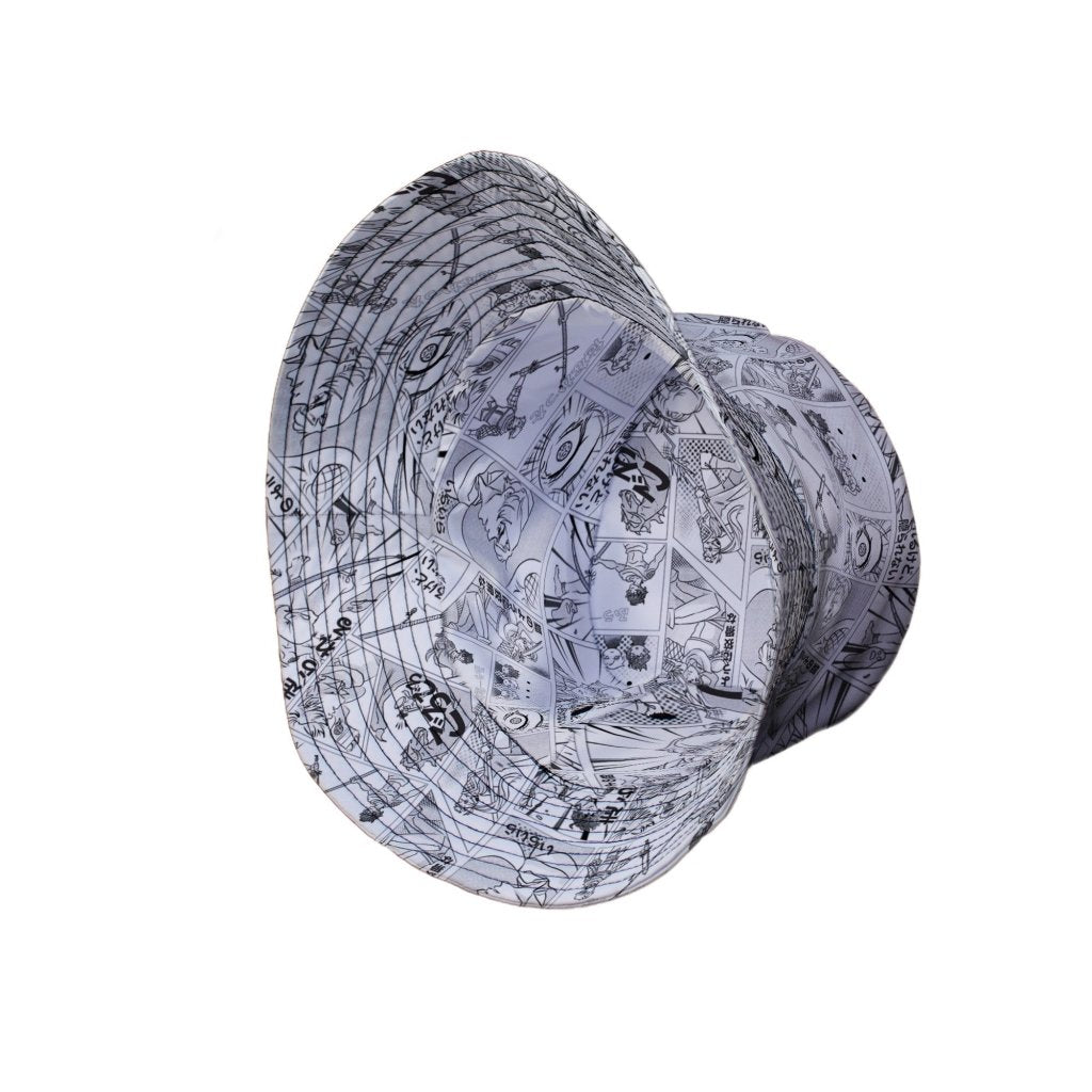Geek Tropical Manga Bucket Hat - M - Grey Stitching - -