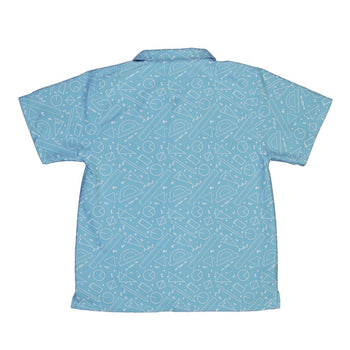 Geometry Blue Math Youth Hawaiian Shirt - YXS - -