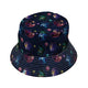 Glimpses in Dragon Time Bucket Hat - M - Black Stitching - -