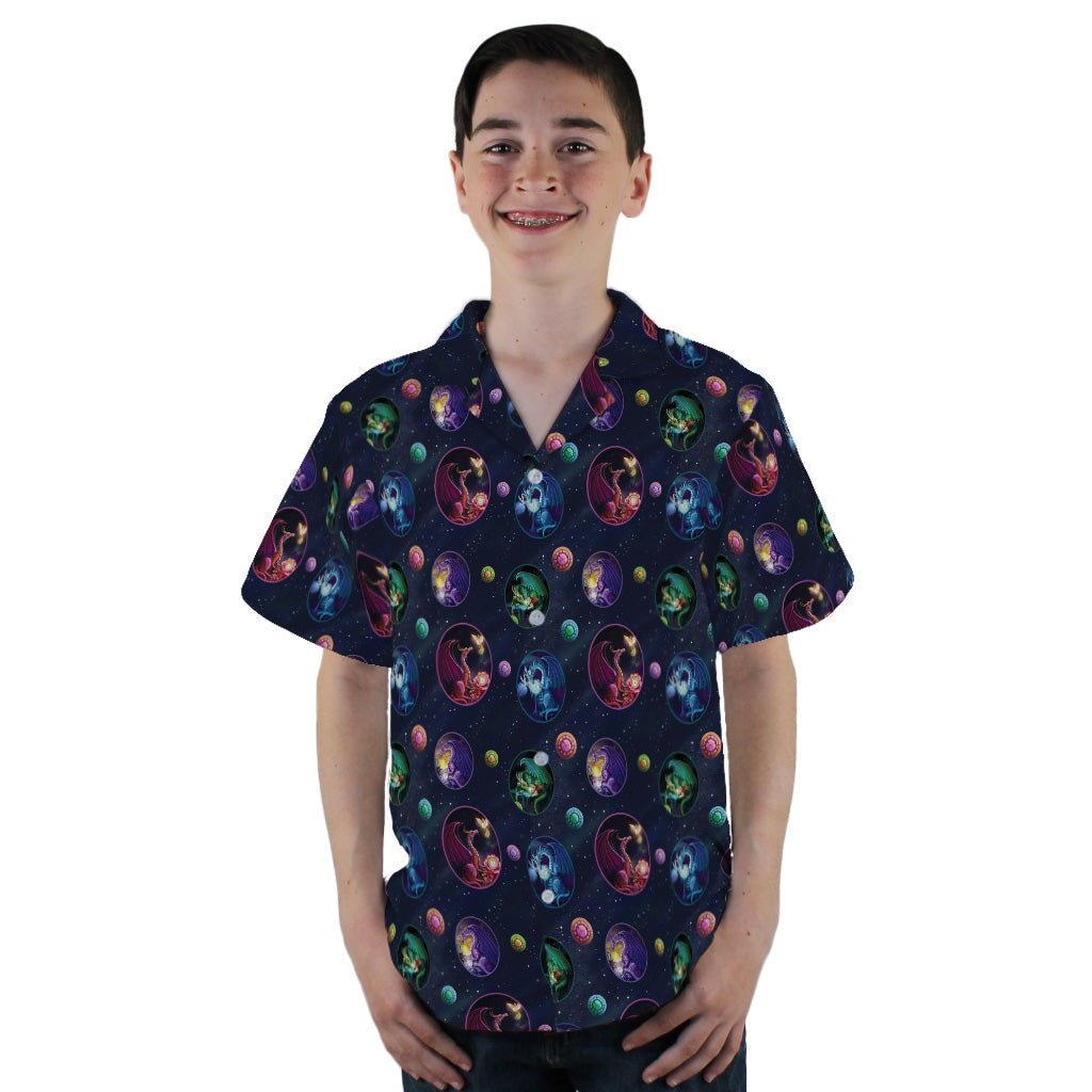 Glimpses in Dragon Time Youth Hawaiian Shirt - YL - -