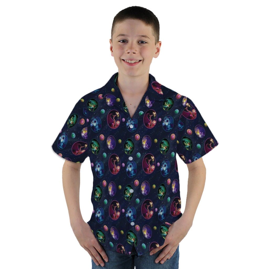 Glimpses in Dragon Time Youth Hawaiian Shirt - YM - -