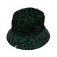 Green Black Computer Circuit Board Bucket Hat - M - Black Stitching - -