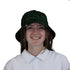 Green Black Computer Circuit Board Bucket Hat - M - Black Stitching - -