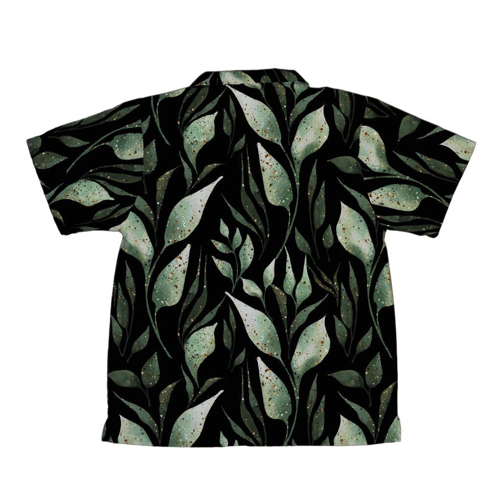 Growing Leaves Metallic Specs Youth Hawaiian Shirt - YXS - -