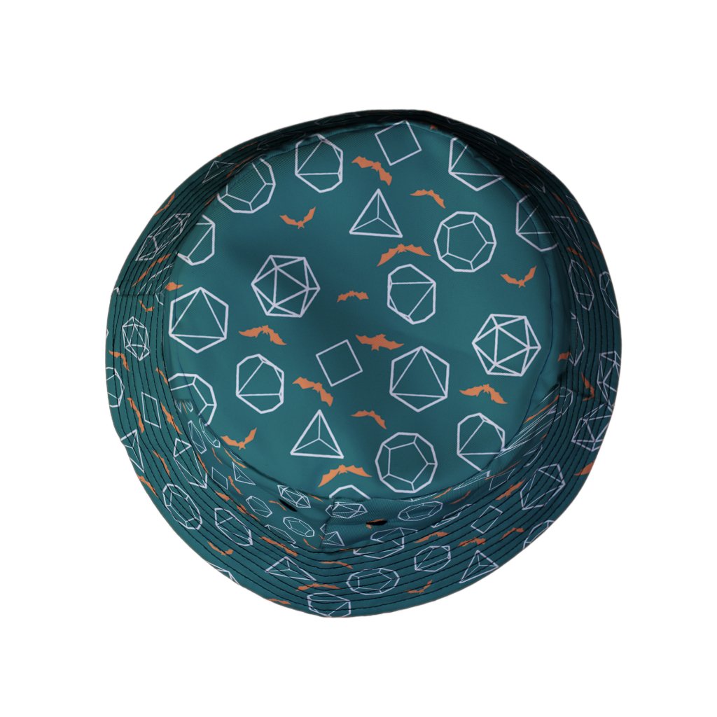 Halloween DND Dice Bucket Hat - M - Grey Stitching - -