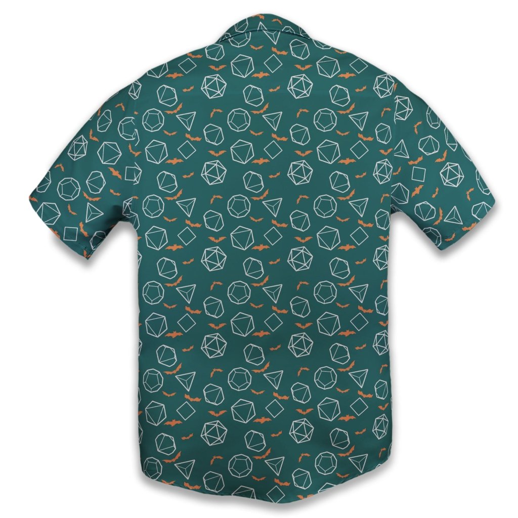 Halloween DND Dice Button Up Shirt - S - Hawaiian Shirt - No Pocket -