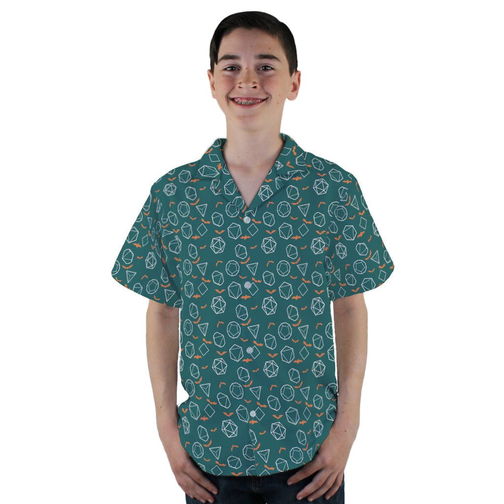 Halloween Dnd Dice Youth Hawaiian Shirt - YL - -