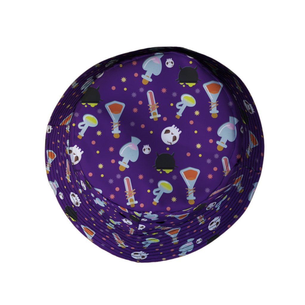 Halloween DND Potions Bucket Hat - M - Grey Stitching - -