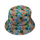 Hexagon Tile Board Game Bucket Hat - M - Grey Stitching - -