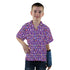 Lab Beakers Purple Science Youth Hawaiian Shirt - YXS - -