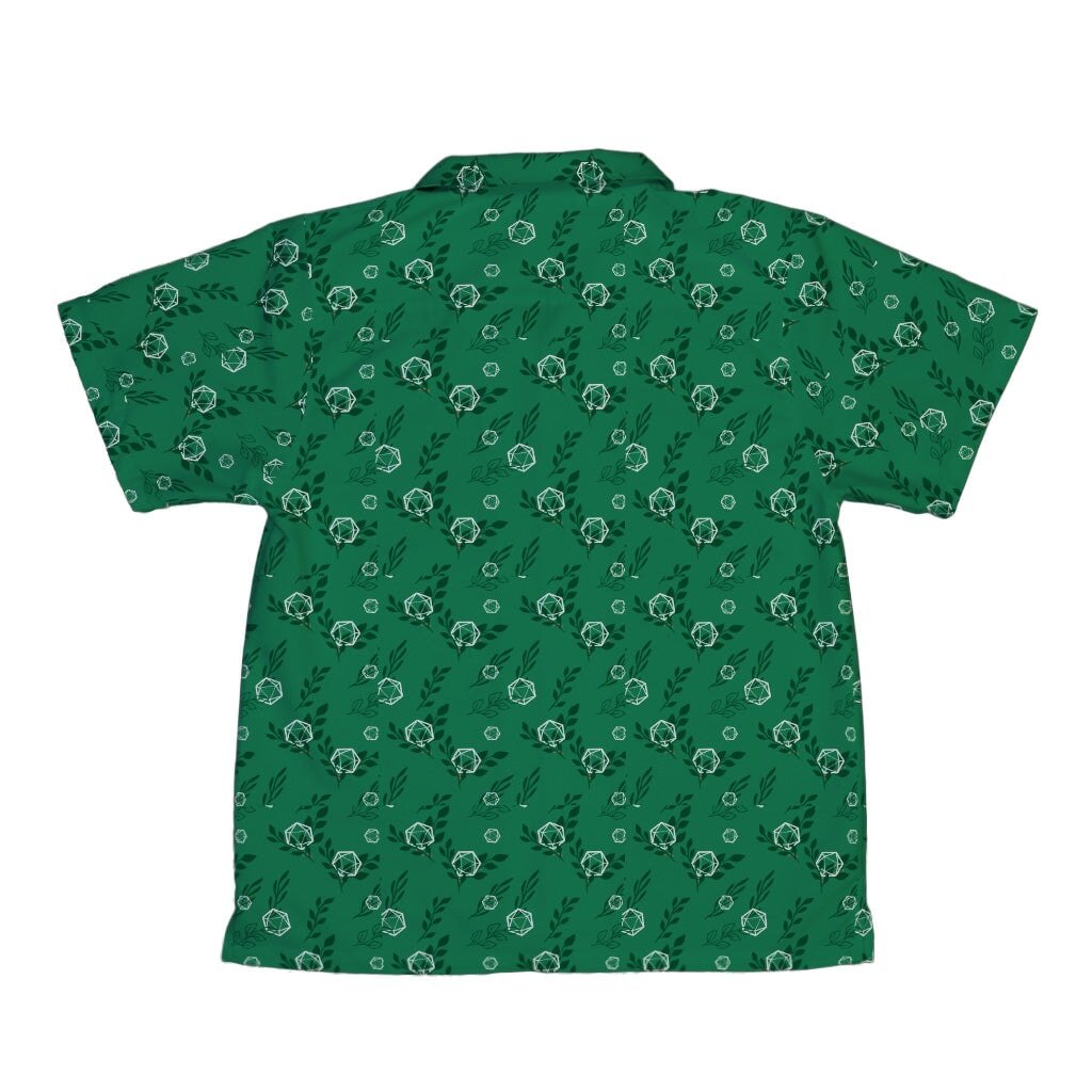 Leafy Green Modern Dice Youth Hawaiian Shirt - YXS - -