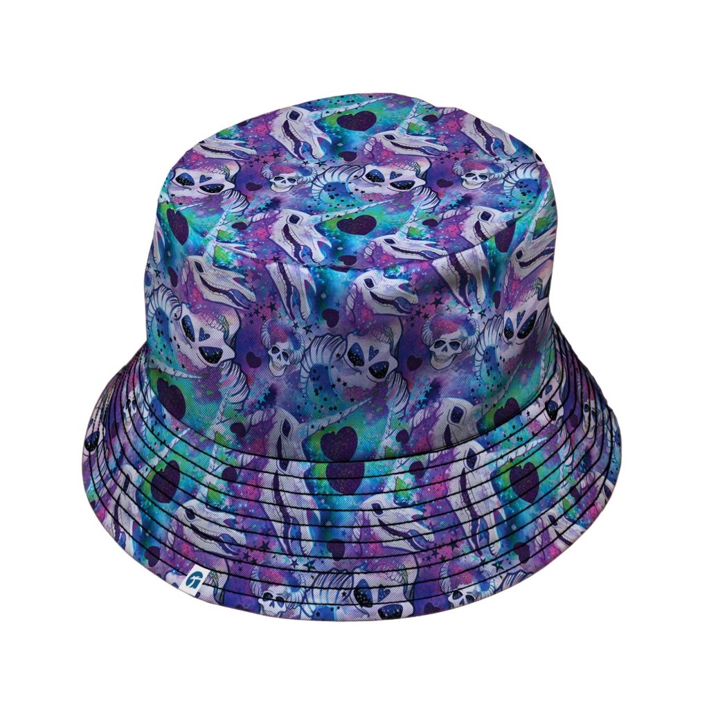 Magical Skulls Bucket Hat - M - Grey Stitching - -