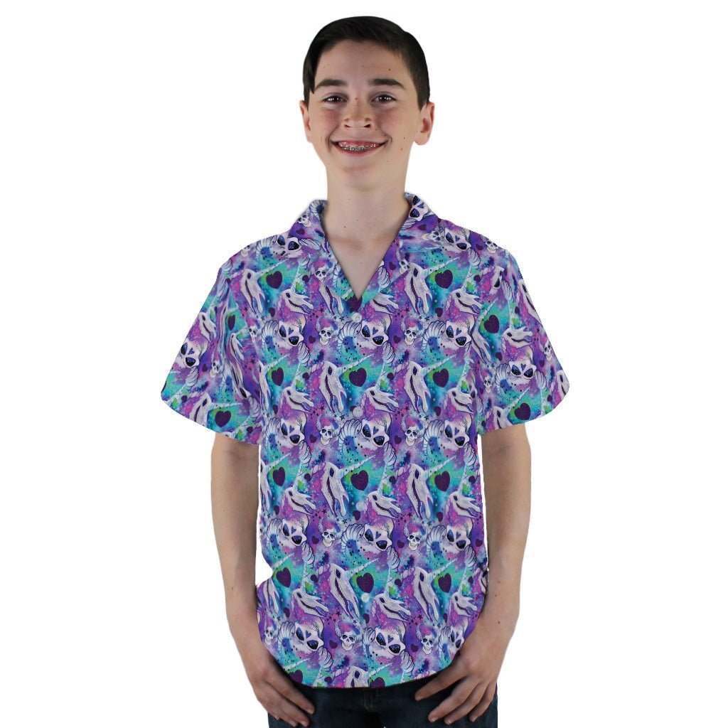 Magical Skulls Youth Hawaiian Shirt - YL - -