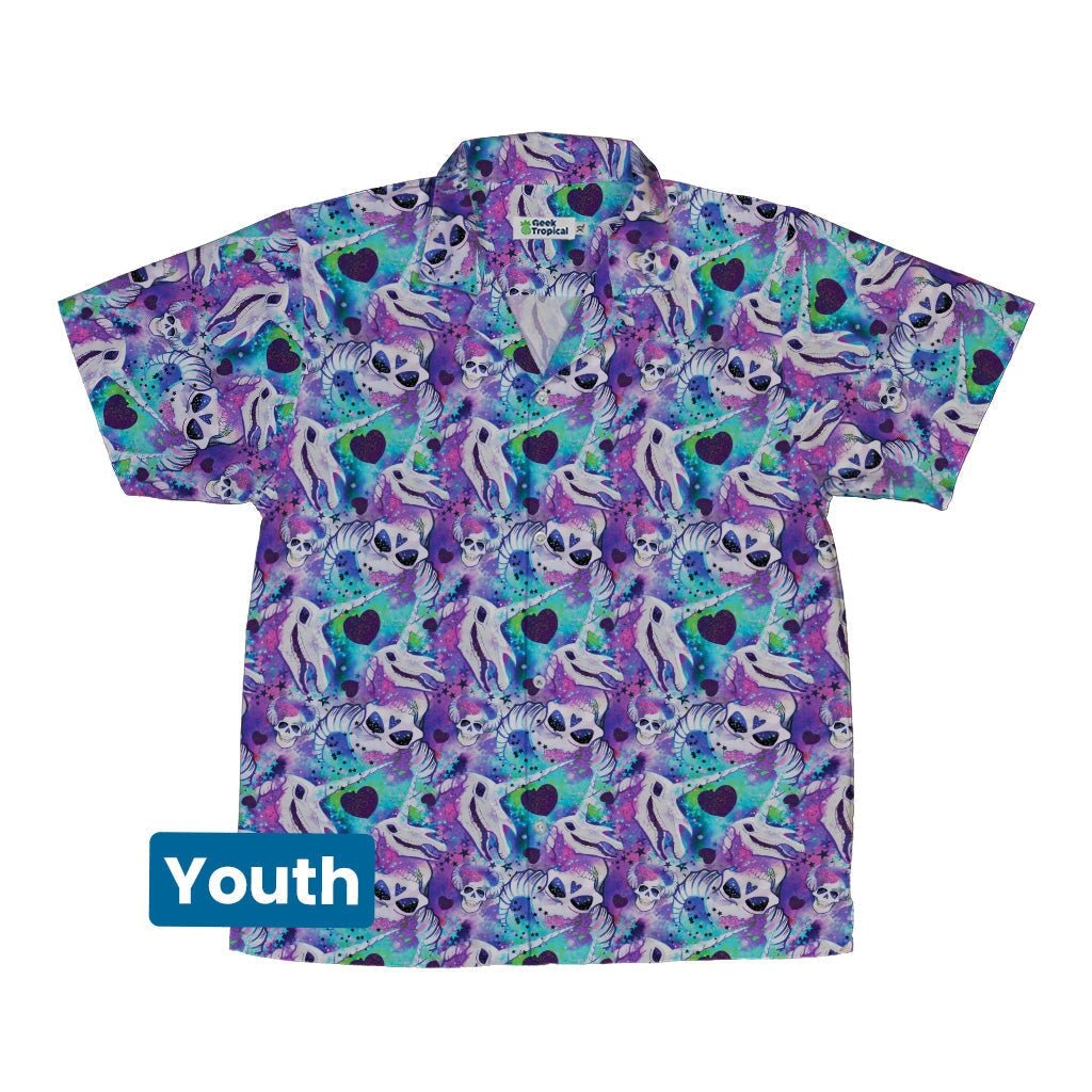 Magical Skulls Youth Hawaiian Shirt - YXS - -