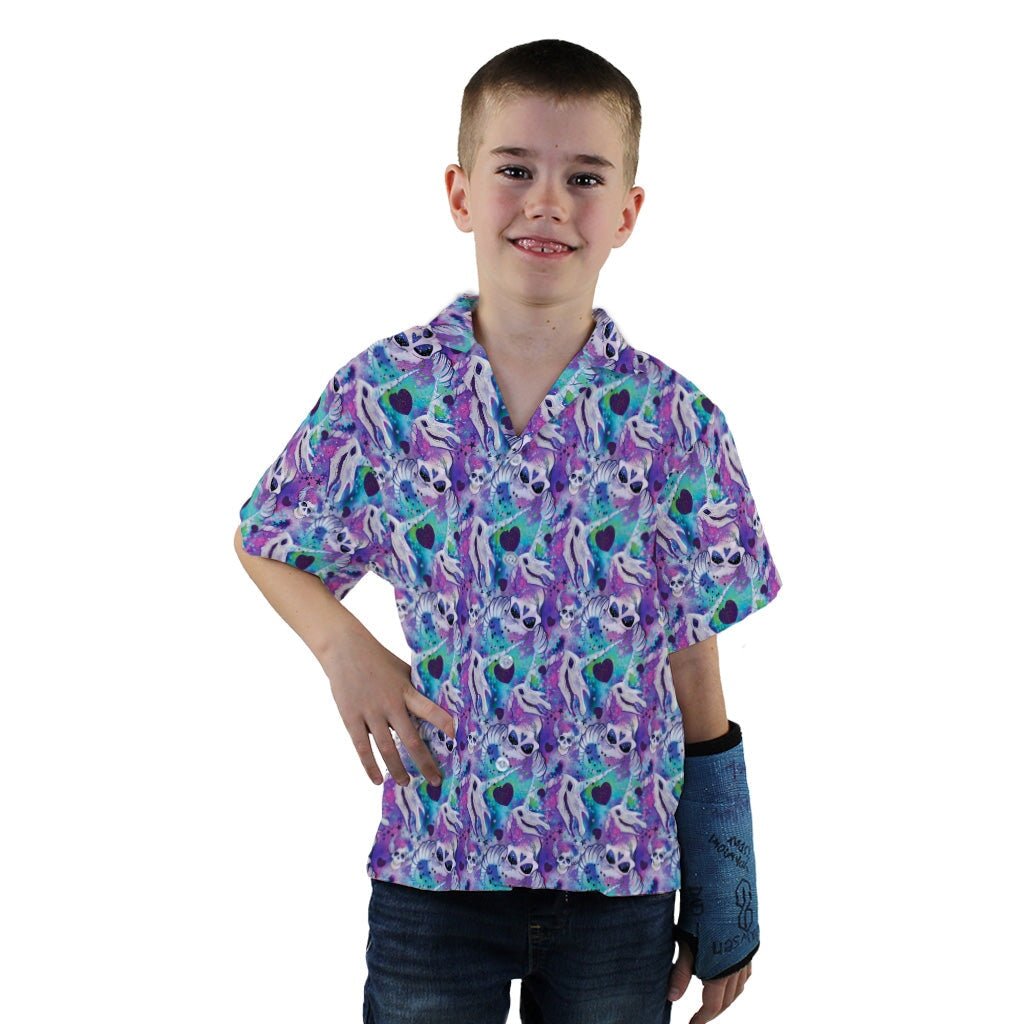 Magical Skulls Youth Hawaiian Shirt - YXS - -