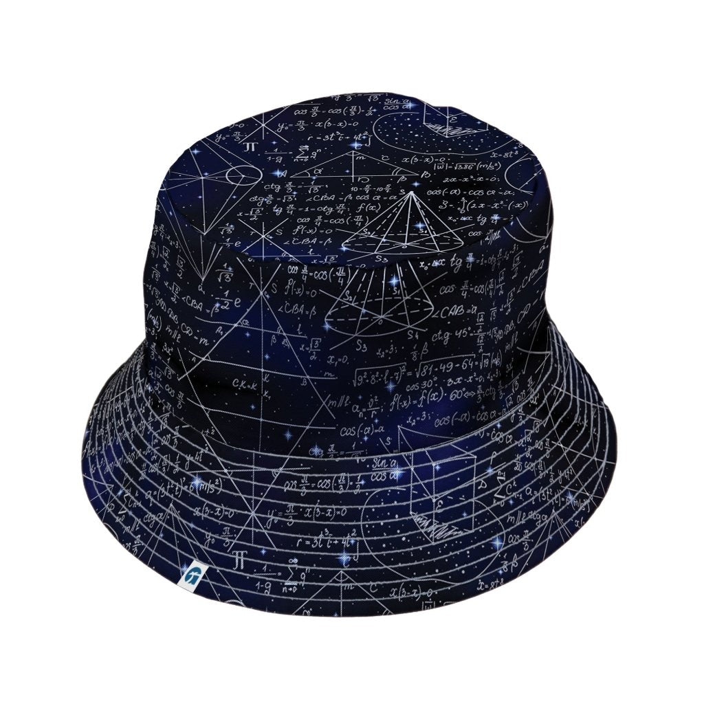 Math And Physics Space Bucket Hat - M - Black Stitching - -