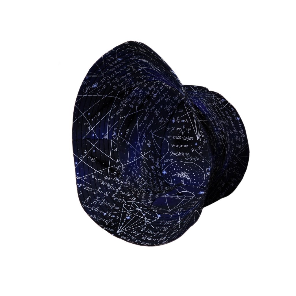 Math And Physics Space Bucket Hat - M - Black Stitching - -