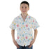 Math Memphis Style White Youth Hawaiian Shirt - YM - -