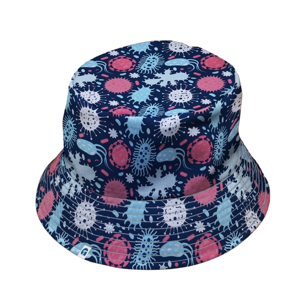 Bucket Hat Science Microscopic Collection Blue Science Biology Bucket Hat | Geek Tropical
