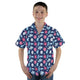 Microscopic Collection Blue Science Biology Youth Hawaiian Shirt - YM - -