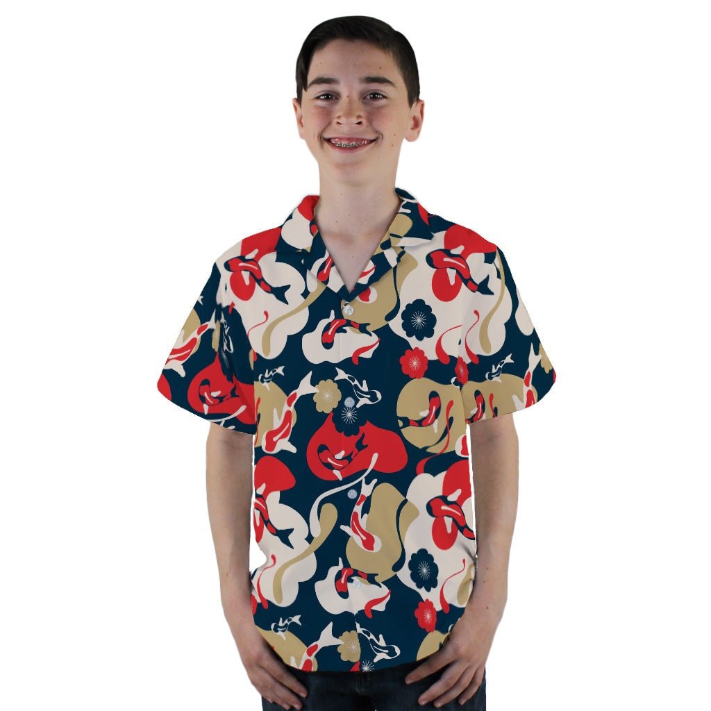 Modern Koi Youth Hawaiian Shirt - YL - -