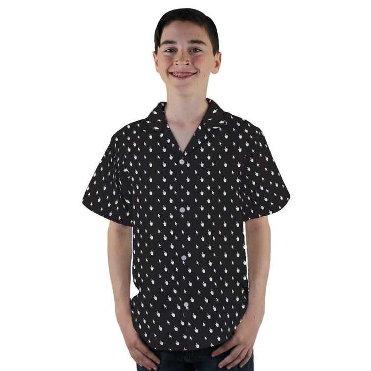 Mouse Pointers Cursor Youth Hawaiian Shirt - YL - -
