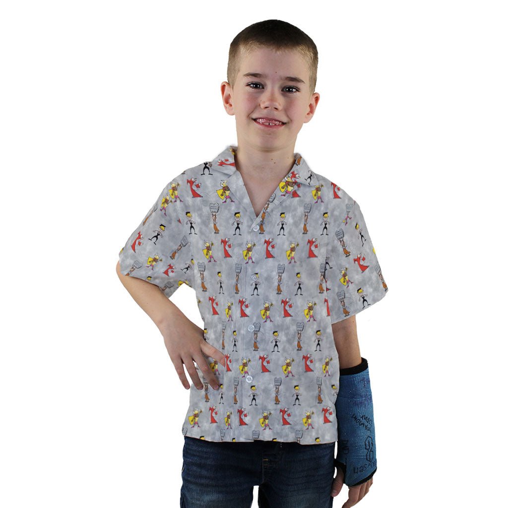 Munchkin Classes Youth Hawaiian Shirt - YXS - -