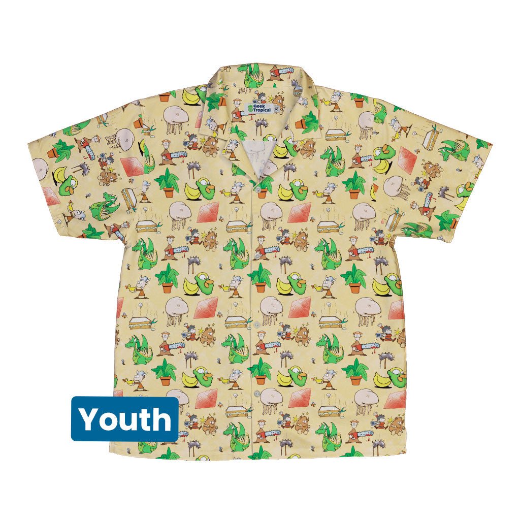 Munchkin Mayhem Youth Hawaiian Shirt - YXS - -