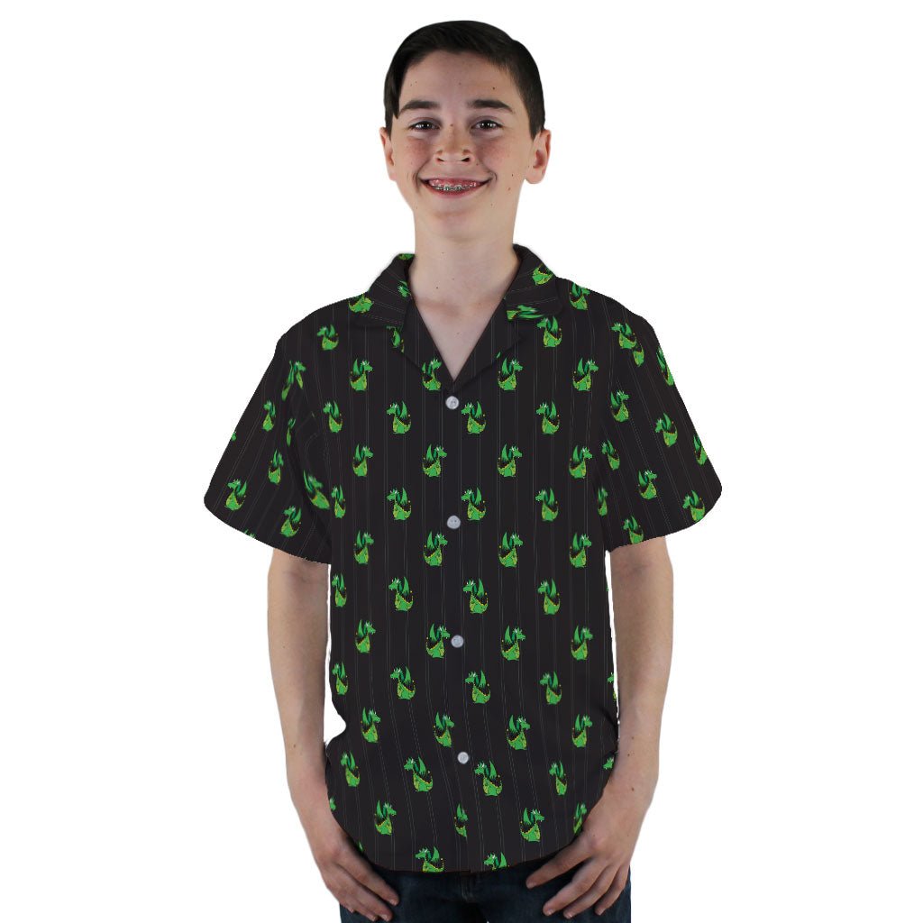 Munchkin Plutonium Dragon Lines Youth Hawaiian Shirt - YL - -