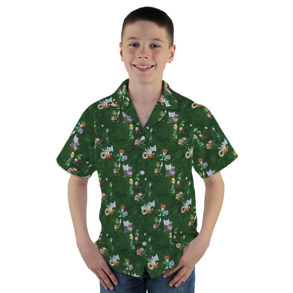 Munchkin Races Youth Hawaiian Shirt - YM - -