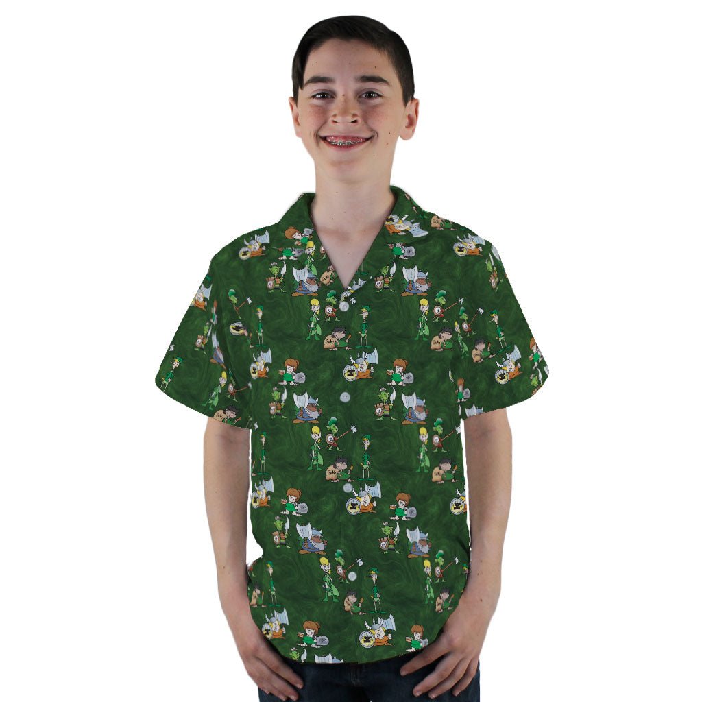 Munchkin Races Youth Hawaiian Shirt - YL - -