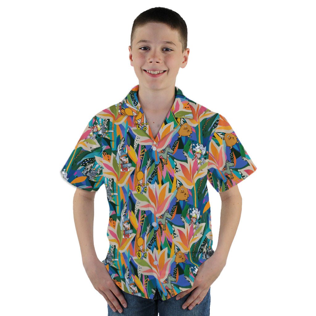 Munchkin Tropical Bird of Paradise Youth Hawaiian Shirt - YM - -