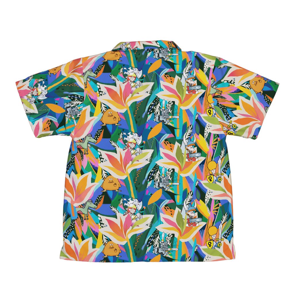 Munchkin Tropical Bird of Paradise Youth Hawaiian Shirt - YXS - -