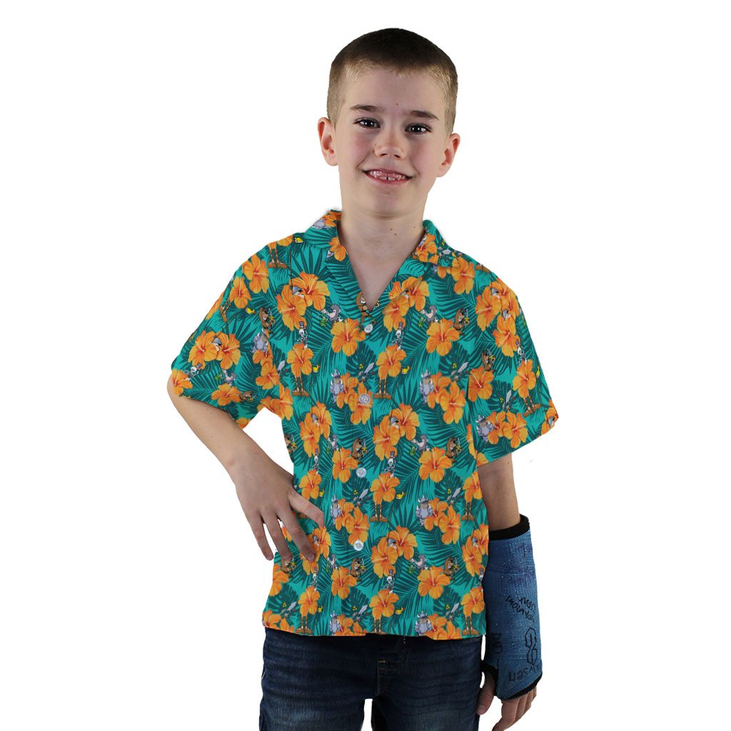 Munchkin Tropical Blossom Youth Hawaiian Shirt - YXS - -