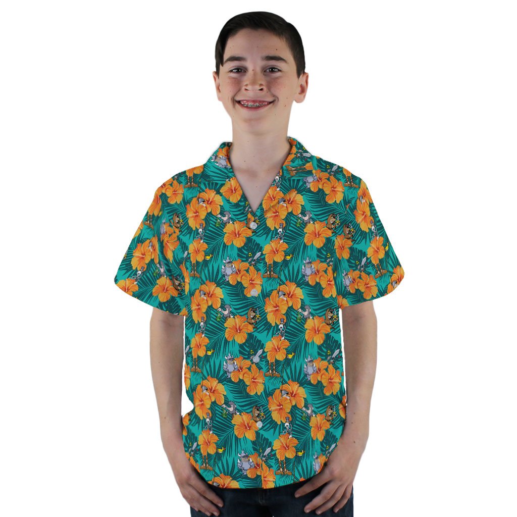 Munchkin Tropical Blossom Youth Hawaiian Shirt - YL - -