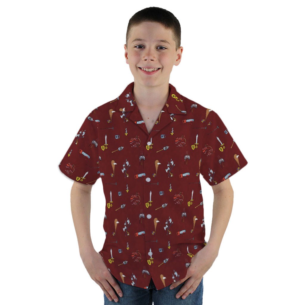 Munchkin Weapons Youth Hawaiian Shirt - YM - -