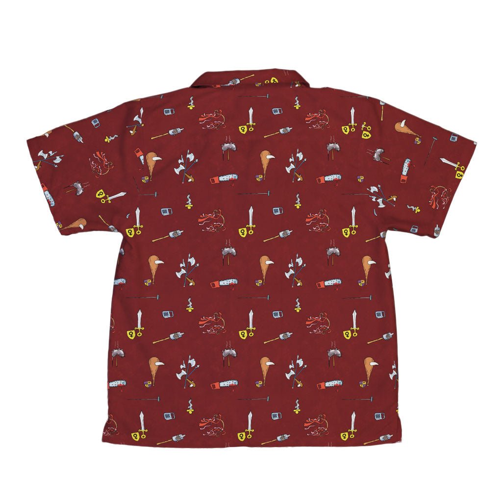 Munchkin Weapons Youth Hawaiian Shirt - YXS - -