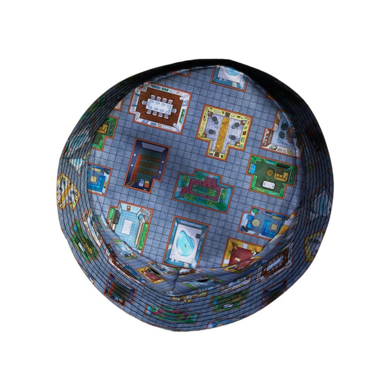 Murder Mystery Board Game Bucket Hat - M - Grey Stitching - -