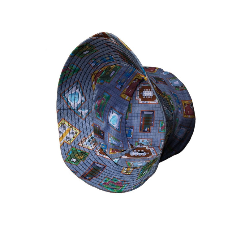 Murder Mystery Board Game Bucket Hat - M - Grey Stitching - -