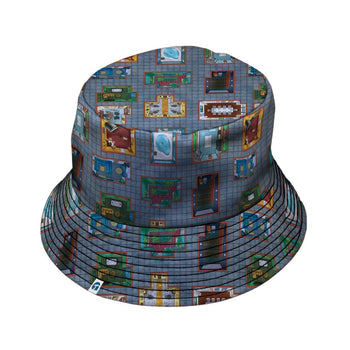 Murder Mystery Board Game Bucket Hat - M - Grey Stitching - -