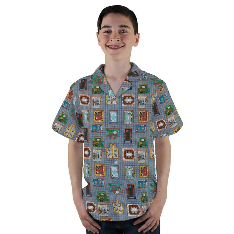 Murder Mystery Board Game Youth Hawaiian Shirt - YL - -