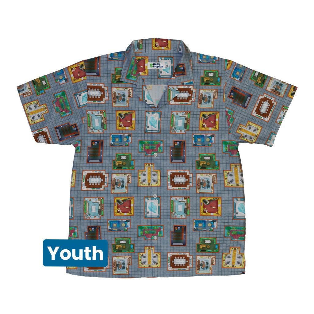 Murder Mystery Board Game Youth Hawaiian Shirt - YXS - -