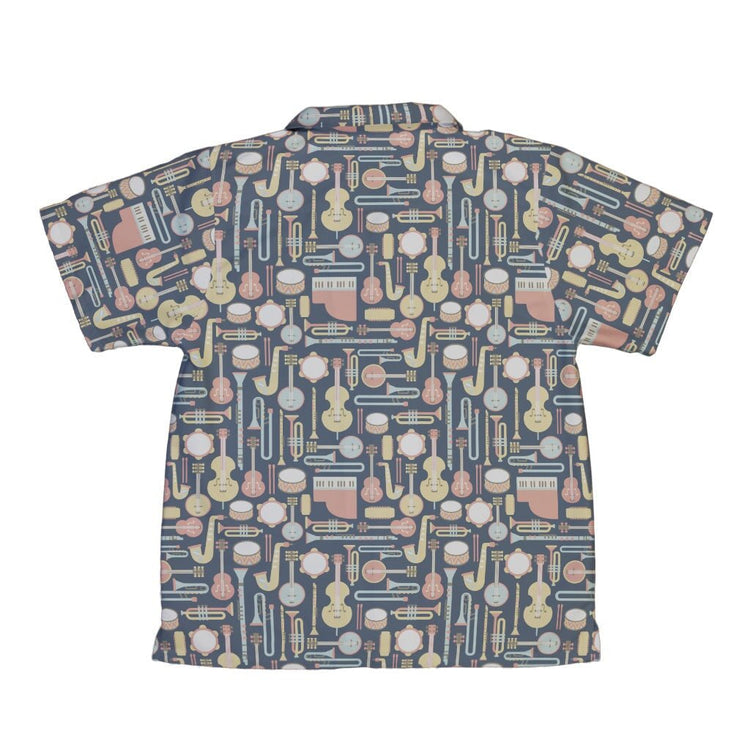 Musical Instruments Youth Hawaiian Shirt - YXS - -