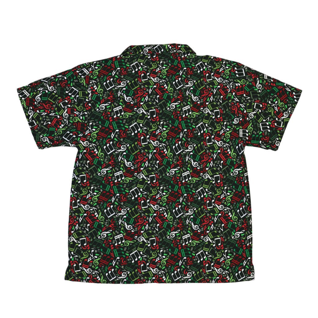 O Christmas Tree Music Notes Youth Hawaiian Shirt - YXS - -