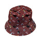 OÌishi Sushi Red Bucket Hat - M - Black Stitching - -