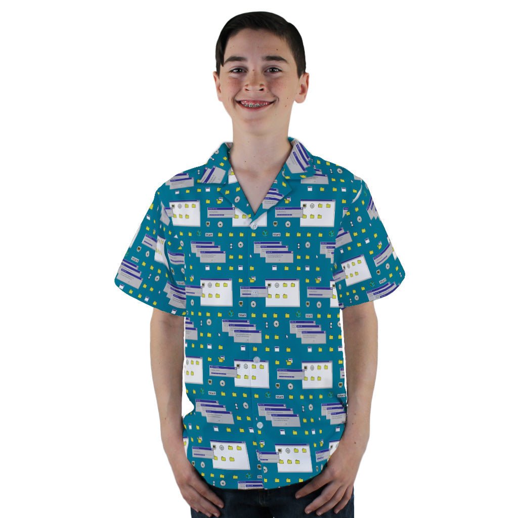Pattern98 Youth Hawaiian Shirt - YXS - -