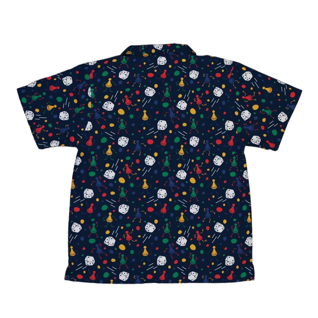 Pawn Party Blue Board Game Youth Hawaiian Shirt - YXS - -