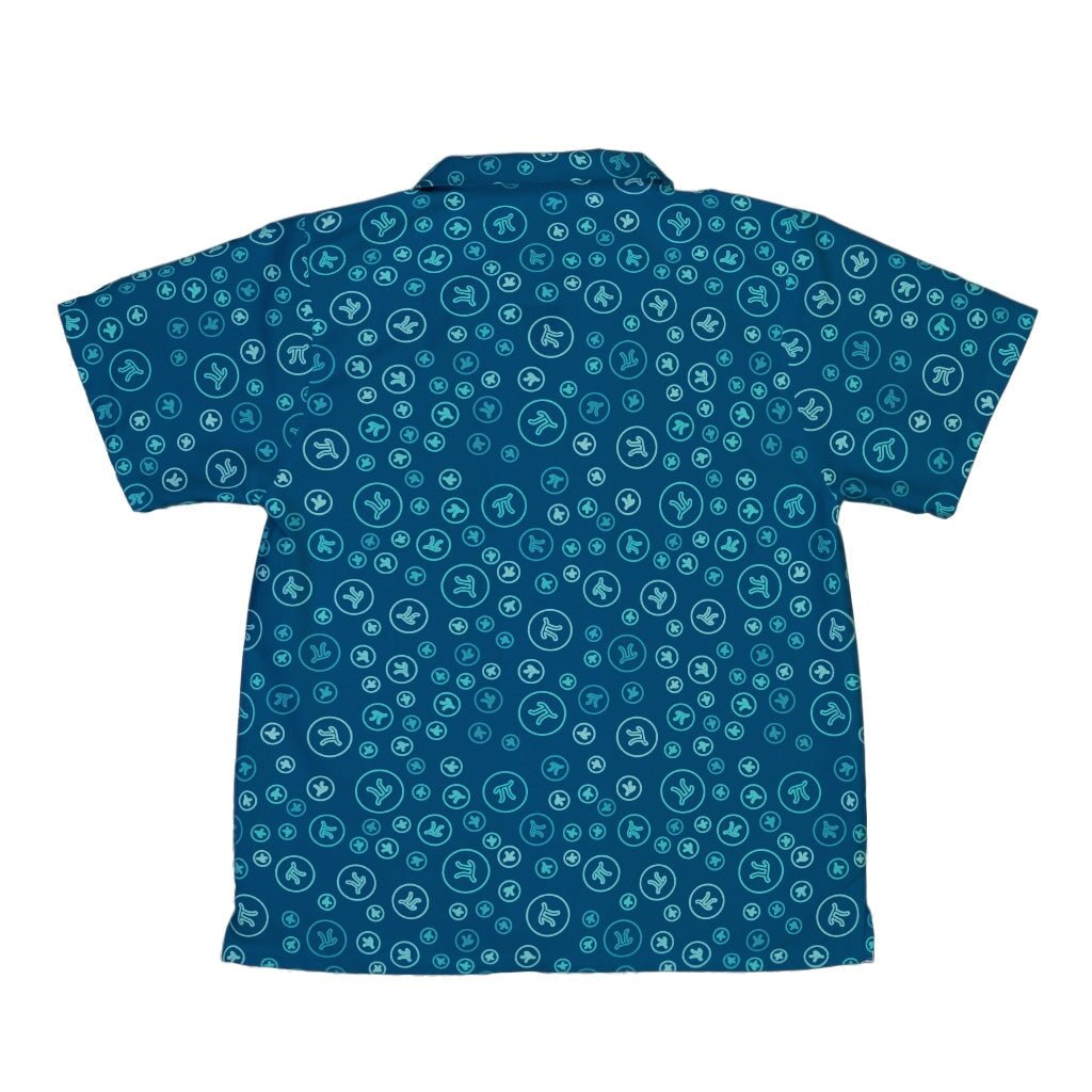 Pi 3.14 Math Blue Youth Hawaiian Shirt - YXS - -