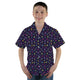 Pixel Art Arcade Video Game Purple Youth Hawaiian Shirt - YM - -